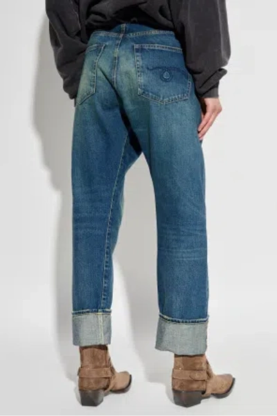 R13 Denim Trousers With Belt Loops In Blue