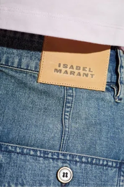 Isabel Marant Étoile Belt Loop Shorts In Blue