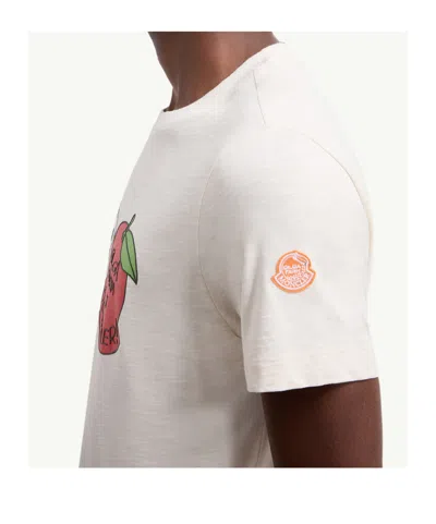 Moncler T-shirt En Coton X Gilga Farm By Donald Glover In Neutral