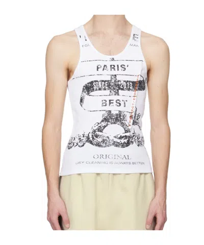 Y/project Printed Vest In White