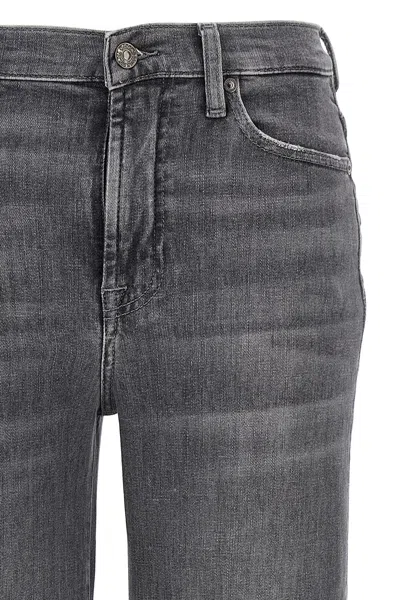 7 For All Mankind Denim Trousers With Belt Loops In Multi