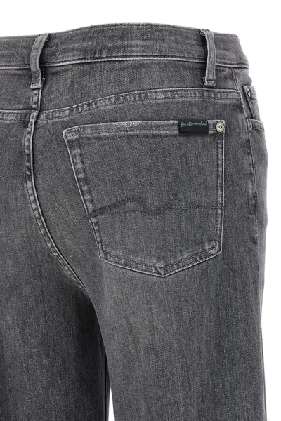 7 For All Mankind Denim Trousers With Belt Loops In Multi
