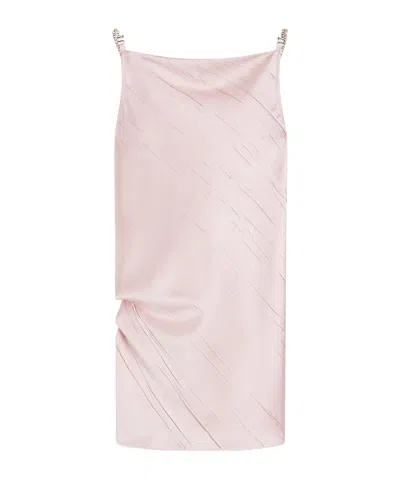 Sportmax Bias Pleated Mini Dress In Pink