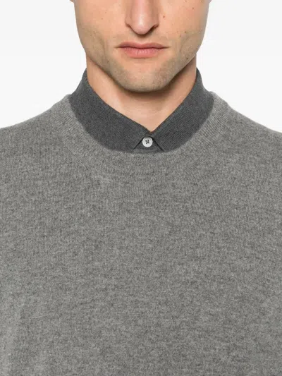 Brunello Cucinelli Crew Neck Sweater Long Sleeves In Gray