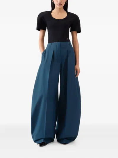 Jacquemus Hose Mit Bundfalten In Blue