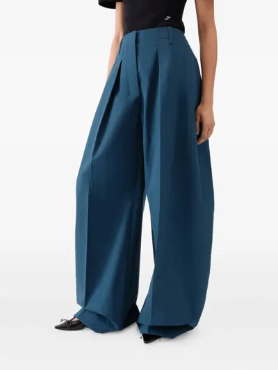 Jacquemus Hose Mit Bundfalten In Blue