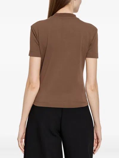 Jacquemus The Gros Grain T-shirt In Brown