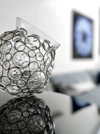 Vanessa Mitrani Champagne Ball Vase 18cm In Gray