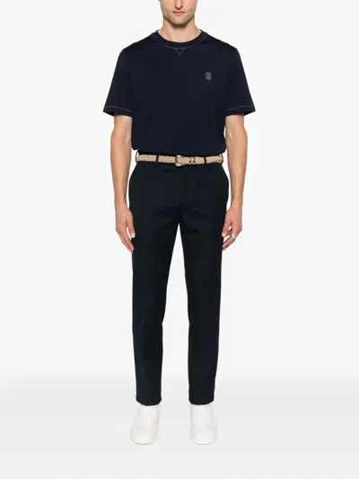 Brunello Cucinelli Slim Fit Crew-neck T-shirt In Lightweight Cotton Jersey
