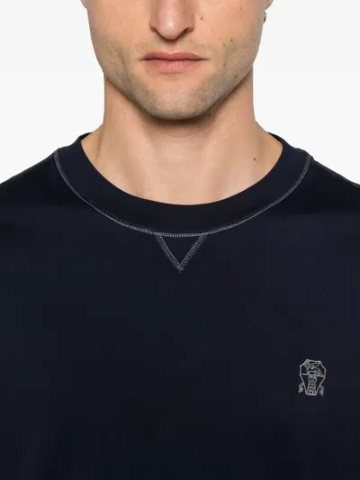 Brunello Cucinelli Slim Fit Crew-neck T-shirt In Lightweight Cotton Jersey