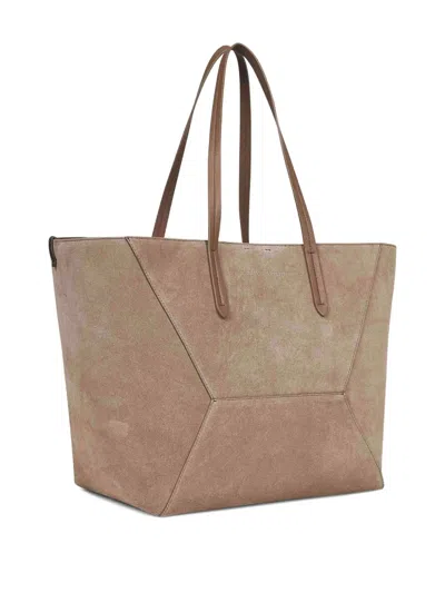 Brunello Cucinelli Suede Tote Bag