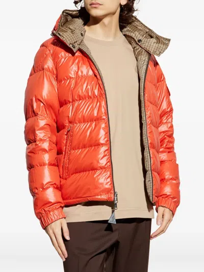 Moncler Jonage Reversible Padded Jacket In Brown