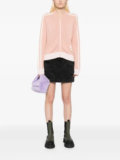 Maison Kitsuné Flash Fox Zipped Blouson In Pink