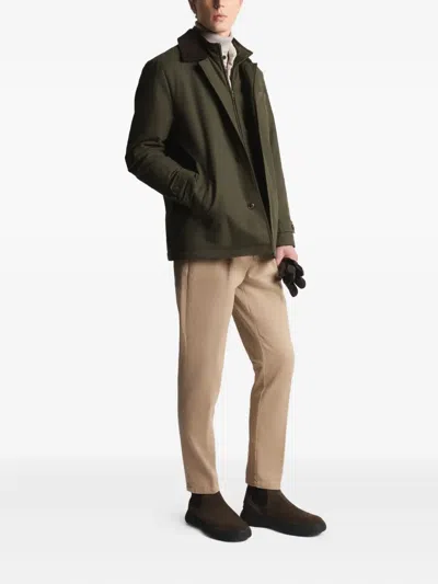 Fay Utility-jacke Mit Kragen In Green