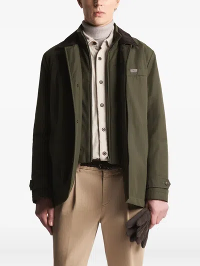 Fay Utility-jacke Mit Kragen In Green