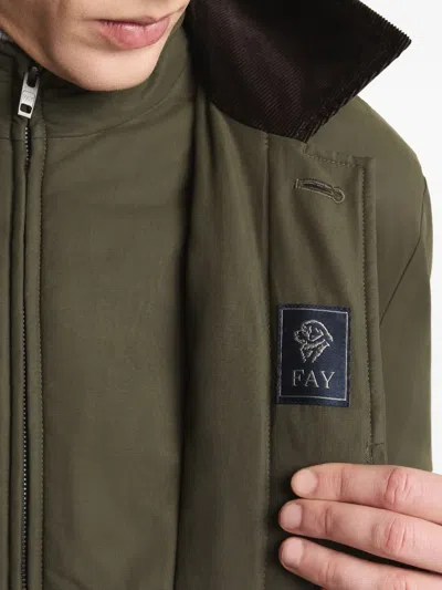 Fay Utility-jacke Mit Kragen In Green