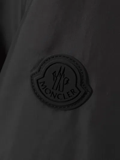 Moncler Valencay Drawstring Windbreaker Jacket In Black