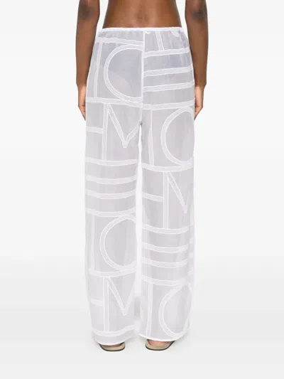 Totême Toteme Monogram Crochet Pants