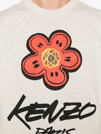 Kenzo Relaxed Fit Futura Classic Sweatshirt With Vibrant Graphic In White