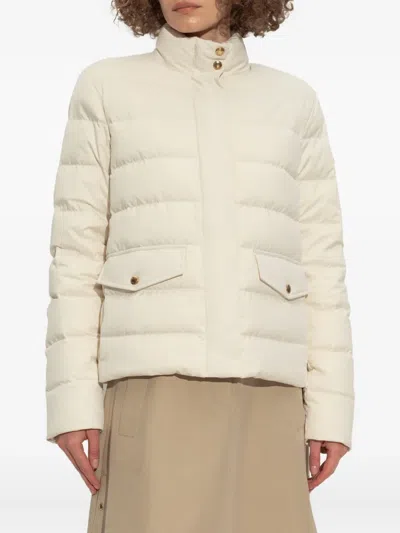 Moncler Bessettes Short Down Jacket In Neutral