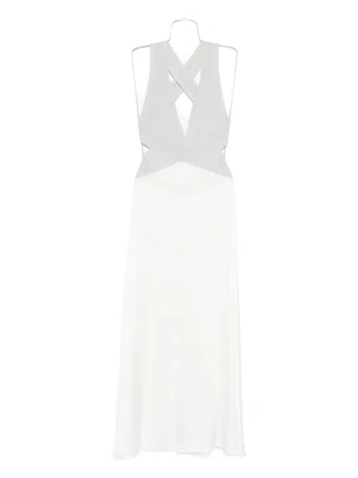 Mariuccia Milano Cross-back Maxi Dress In White