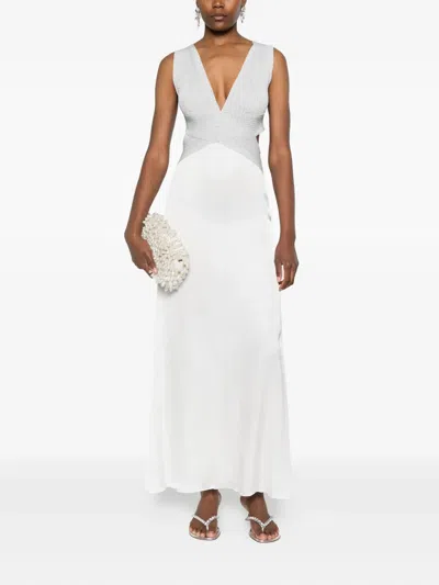 Mariuccia Milano Cross-back Maxi Dress In White