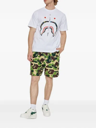 A Bathing Ape Camouflage-print Bermuda Shorts In Green