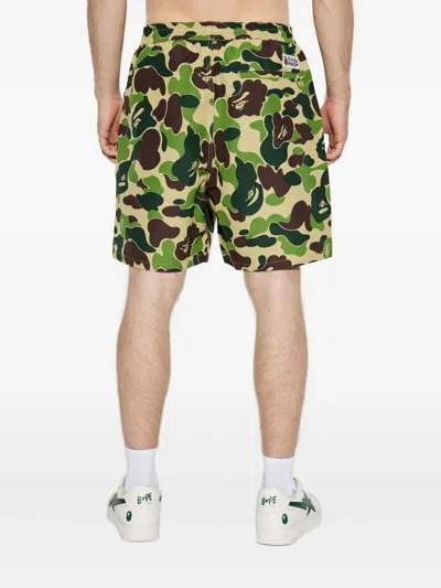 A Bathing Ape Camouflage-print Bermuda Shorts In Green