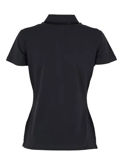 K-way Short-sleeve Polo Shirt In Black