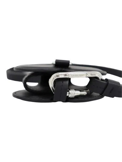Ambush Heart Leather Airpods Case In Black