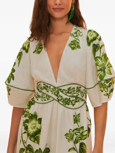 Farm Rio Floral-print Midi Dress