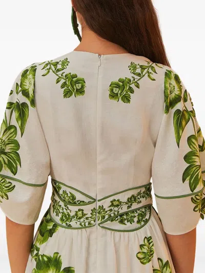 Farm Rio Floral-print Midi Dress