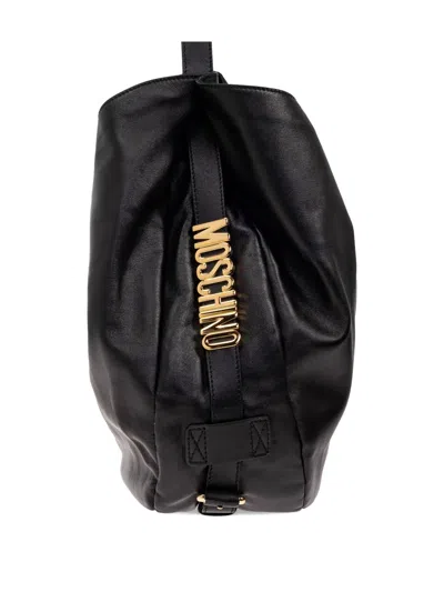 Moschino Single Handle Tote Bag In Black