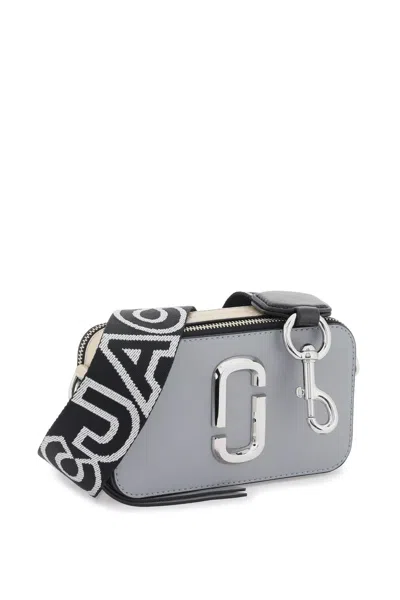 Marc Jacobs Multicolor Leather The Snapshot Crossbody Bag In Gray