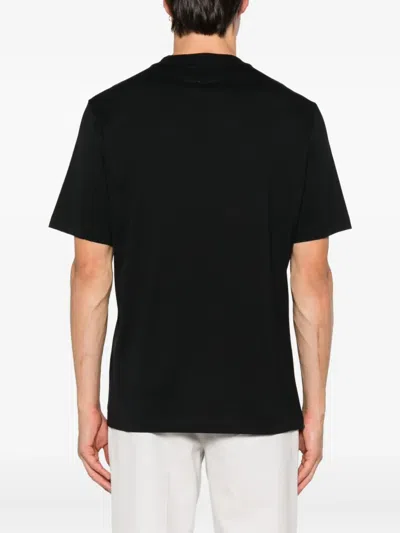 Brunello Cucinelli Logoed T-shirt In Black