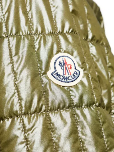 Moncler Madiere Rectangle Tech Casual Jacket In Green