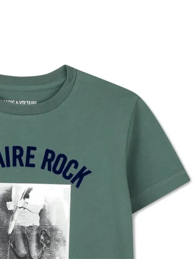 Zadig & Voltaire T-shirt Mit Grafischem Print In Green