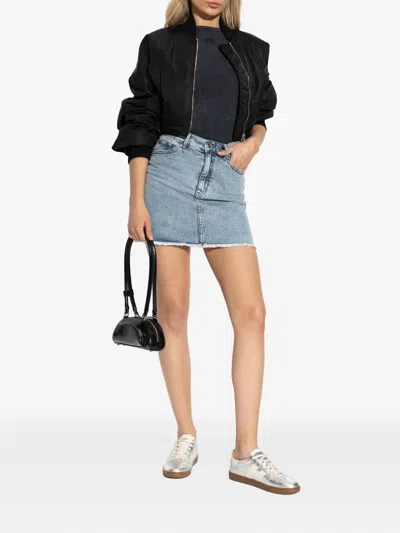 Gestuz Gzdea High-rise Denim Skirt In Blue