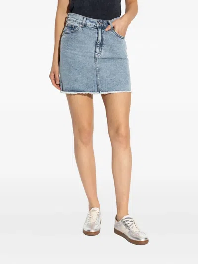 Gestuz Gzdea High-rise Denim Skirt In Blue