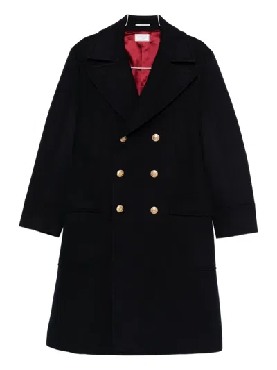 Brunello Cucinelli Double-breasted Coat In Black