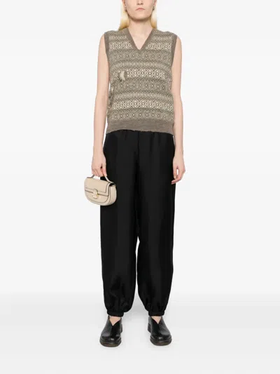 Lisa Yang Silk Cropped Trousers