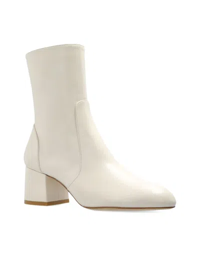 Stuart Weitzman 60mm Leather Heeled Boots In White