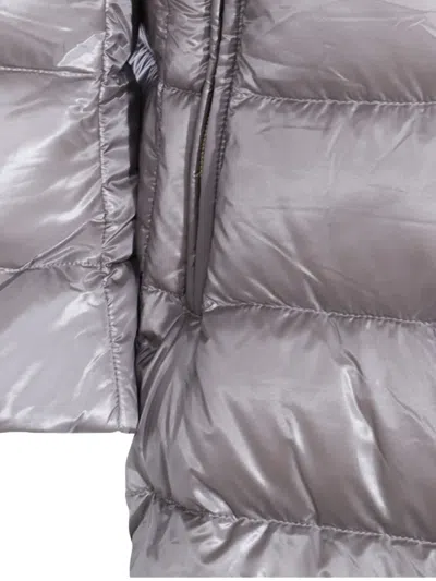 Herno Padded Jackets With High Collar And Side Pockets In Gray