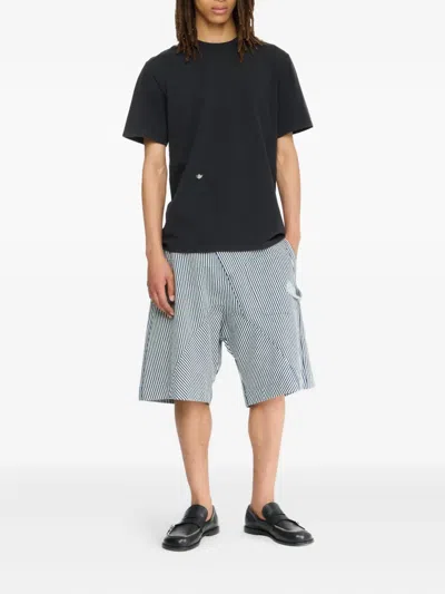 Jw Anderson Logo-embroidered T-shirt In Black