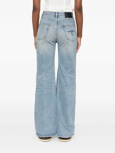 R13 Charlotte Jeans Patton Blue Stretch In Blue