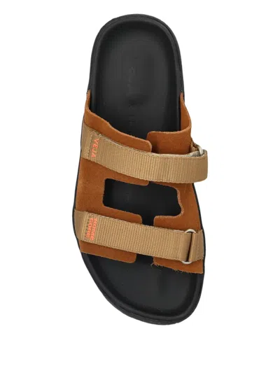 Veja X Homecore Logo-embellished Slides In Brown