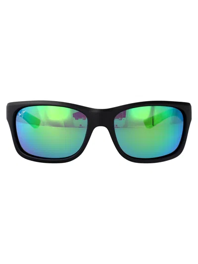 Maui Jim Rectangle Mirrrored Sunglasses