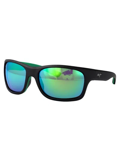 Maui Jim Rectangle Mirrrored Sunglasses