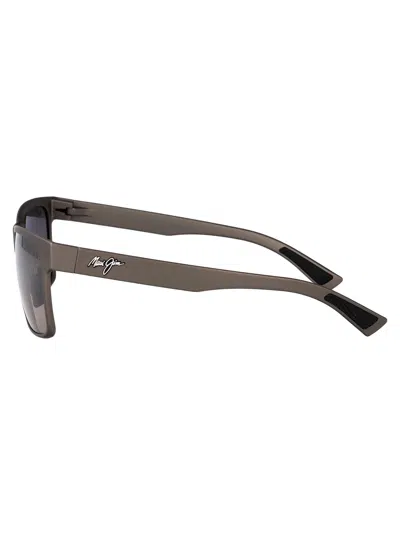Maui Jim Metal Matte Grey Nylon Sunglasses In Gray