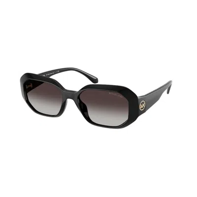 Michael Kors Womens Mk2240u Siesta Key Irregular-frame Acetate Sunglasses Black In Black